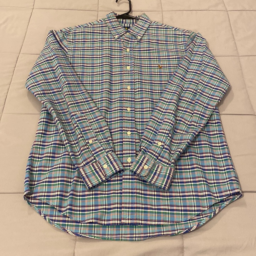 Ralph Lauren Men’s Plaid Button-down Dress Shirt NWOT